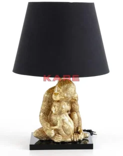 Tischleuchte Animal Monkey Love Hug Gold 50Cm Tischleuchten