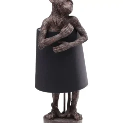 New Tischleuchte Animal Monkey Braun Schwarz Tischleuchten