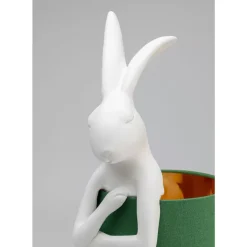 Clearance Tischleuchte Animal Rabbit Weis/Grun 68Cm Tischleuchten