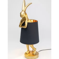 Best Tischleuchte Animal Rabbit Gold/Schwarz 68Cm Tischleuchten