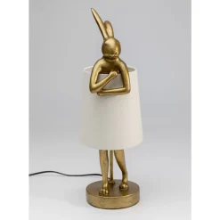 Online Tischleuchte Animal Rabbit Gold/Weis 50Cm Tischleuchten