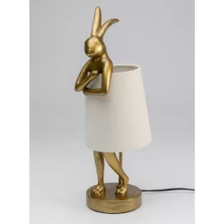 Online Tischleuchte Animal Rabbit Gold/Weis 50Cm Tischleuchten