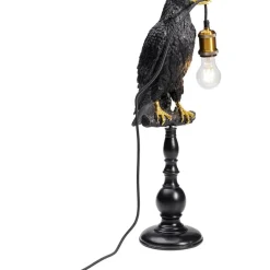 Best Tischleuchte Animal Sitting Crow Matt Schwarz Tischleuchten
