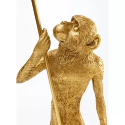 Clearance Tischleuchte Animal Standing Monkey Gold 51Cm Tischleuchten