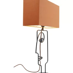Discount Tischleuchte Face Wire Orange Tischleuchten