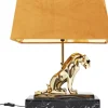 Tischleuchte Geometric Leopard Braun 36Cm Tischleuchten
