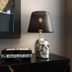 Sale Tischleuchte Skull Crystals Front 44Cm Tischleuchten