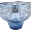 Online Vase Grid Luster Blau 28Cm Vasen