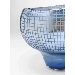 Online Vase Grid Luster Blau 28Cm Vasen