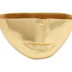 Clearance Vase Half Face Gold 38Cm Vasen