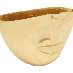Clearance Vase Half Face Gold 38Cm Vasen
