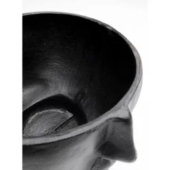 Clearance Vase Half Face Schwarz 23Cm Vasen