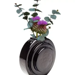 Vase Las Vegas Disc Schwarz Vasen