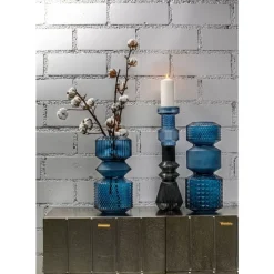 New Vase Marvelous Duo Blau 36Cm Vasen