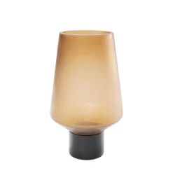 Clearance Vase Noble Ring Amber Matt 26Cm Vasen