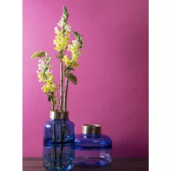 New Vase Positano Belly Blau 21Cm Vasen