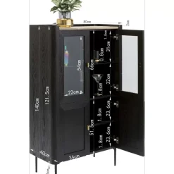 Discount Vitrine Milano 140X80 Regale