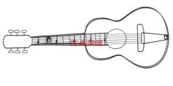 Clearance Wandgarderobe Guitar 81Cm Kleinmöbel & Sonstiges