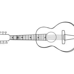 Clearance Wandgarderobe Guitar 81Cm Kleinmöbel & Sonstiges