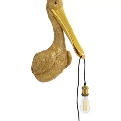 Best Wandleuchte Animal Spoonbill Gold 29X62Cm Wandleuchten