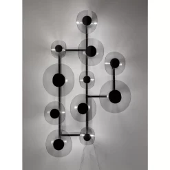 New Wandleuchte Mariposa Schwarz Smoke 116X198Cm Wandleuchten