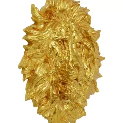 Online Wandobjekt Lion Head Gold 90X100Cm Bilder