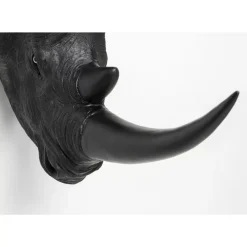Online Wandobjekt Rhino Head Antique Schwarz Bilder