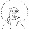 Sale Wandobjekt Wire African Woman 50X57Cm Bilder