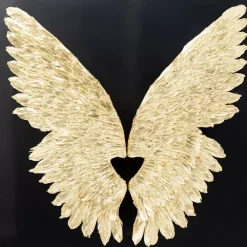 Hot Wandschmuck Wings Gold Black 120X120Cm Bilder