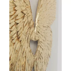 Outlet Wandschmuck Wings Gold-Weis 120X120Cm Bilder