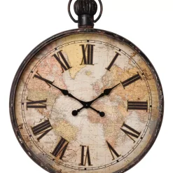 Clearance Wanduhr European Map 96Cm Uhren