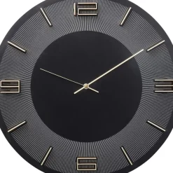New Wanduhr Leonardo Schwarz/Gold 50 Uhren