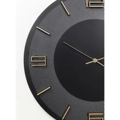 New Wanduhr Leonardo Schwarz/Gold 50 Uhren