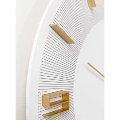 Online Wanduhr Leonardo Weis/Gold Uhren