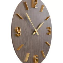 Wanduhr Oscar Schwarz O60 Uhren