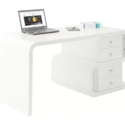 New White Club Schreibtisch Snake 150X70Cm Tische