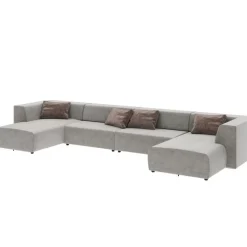 Best Wohnlandschaft Infinity Malibu Grau 434Cm Sofas & Couches